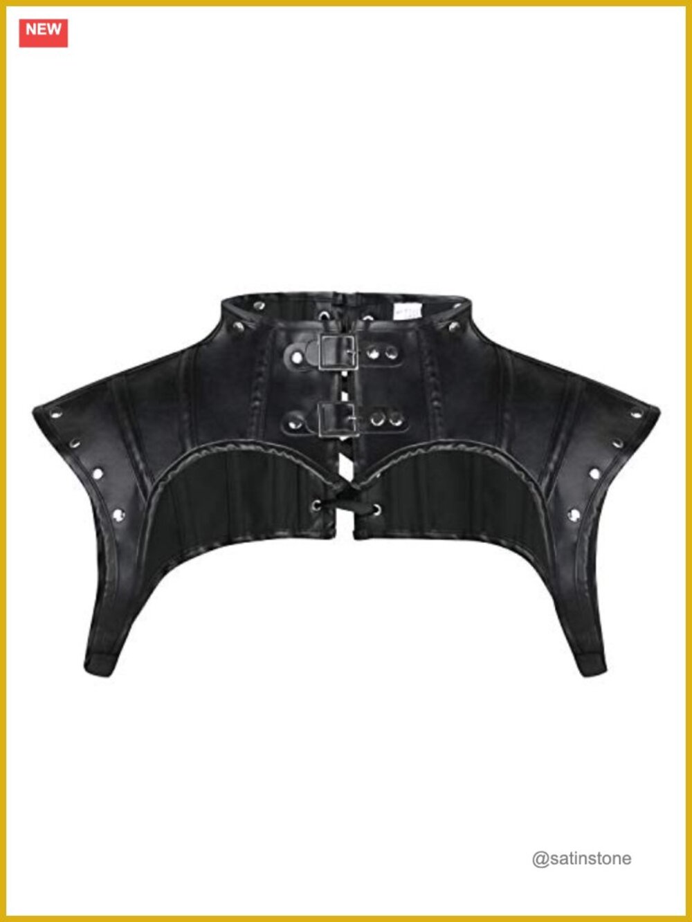 PU Leather Steampunk Shoulder Shrug Armor Gothic Cosplay Costume